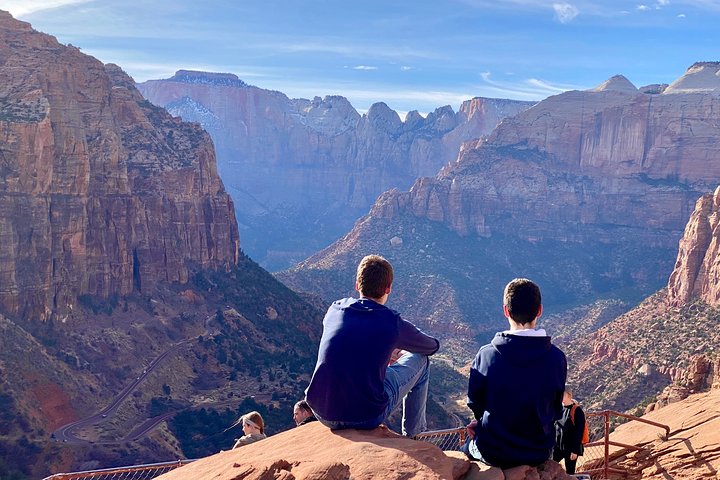 View inside Zion National Park