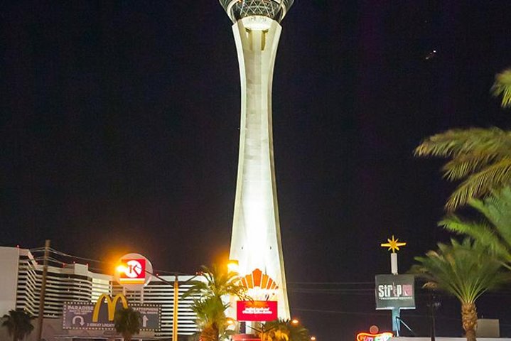 Ride through Downtown Vegas and the Vegas Strip, as your guide fills you in on cool facts about the attractions, casinos, and landmarks.