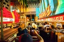 Bright lights of Vegas are sometimes best seen from an open-topped hop-on hop-off bus.